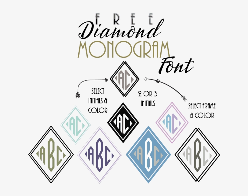 Diamond Monogram Font - Cancer Remission Congratulations Bravery Is Beautiful, transparent png download