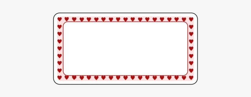 4" X 2" - Valentines Day Border, transparent png download