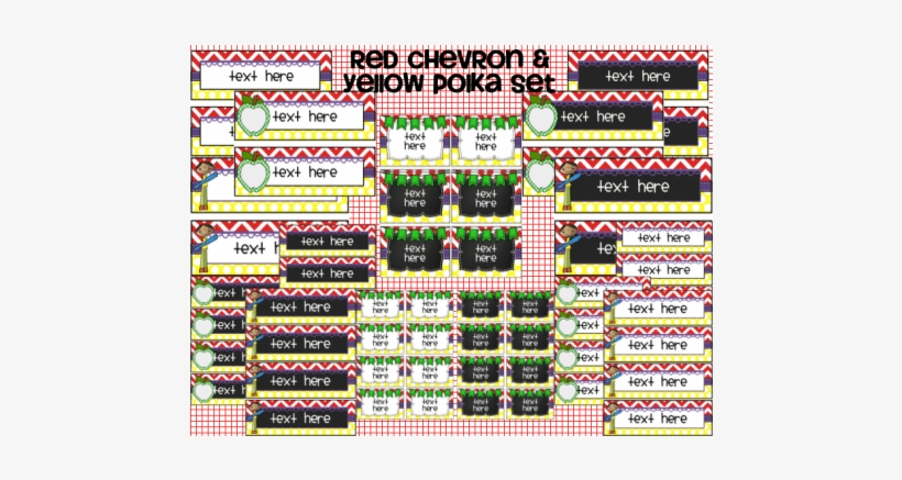 Primary Editable Labels, Desk Plates, And Banners With - Pattern, transparent png download