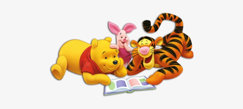 Winnie The Pooh And His Friends As Disney Store Plush - Winnie The Pooh Holding A Book, transparent png download