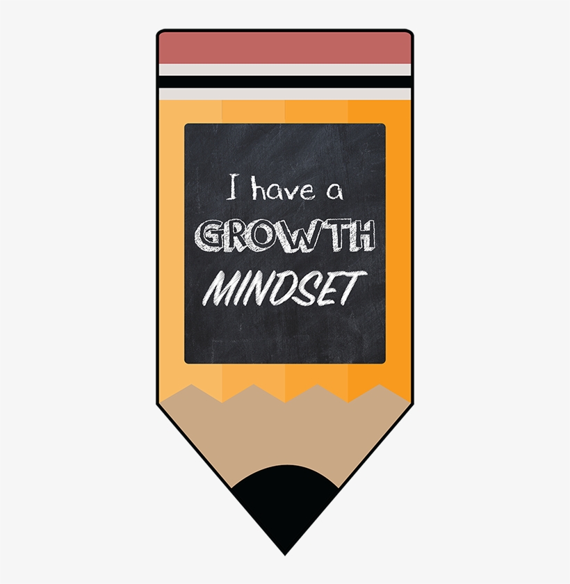Growth Mindset Motivational Posters Pencil Chalkboard - Motivational Poster, transparent png download