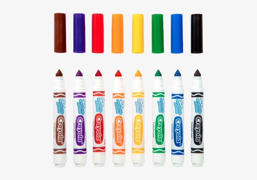 Age - - Crayola 8-ultra Clean Washable Broad Marker, transparent png download