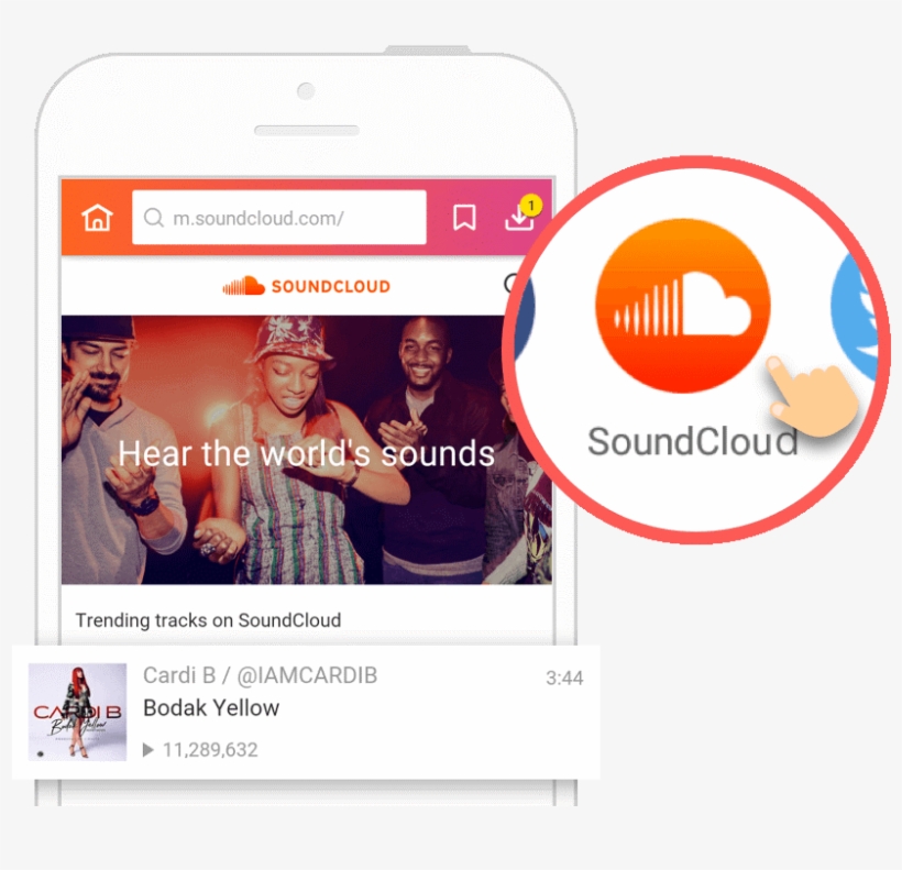 Soundcloud Icon Instube - Soundcloud, transparent png download