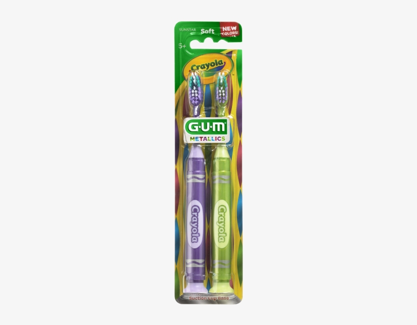 Gum® Crayola™ Metallic Marker Toothbrush, 2ct, Ages - Crayola, transparent png download