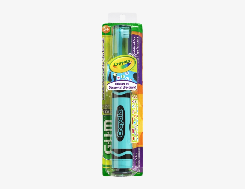 Gum® Crayola™ Power Toothbrush, Ages 5 - Gum Crayola Power Toothbrush Red R16032 Soft, transparent png download