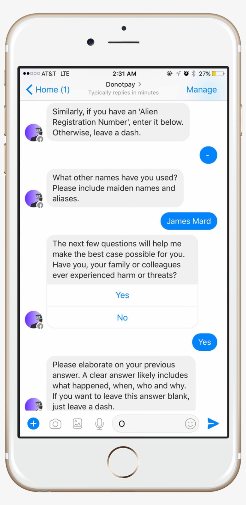 Donotpay Chatbot For Refugees - Iphone, transparent png download