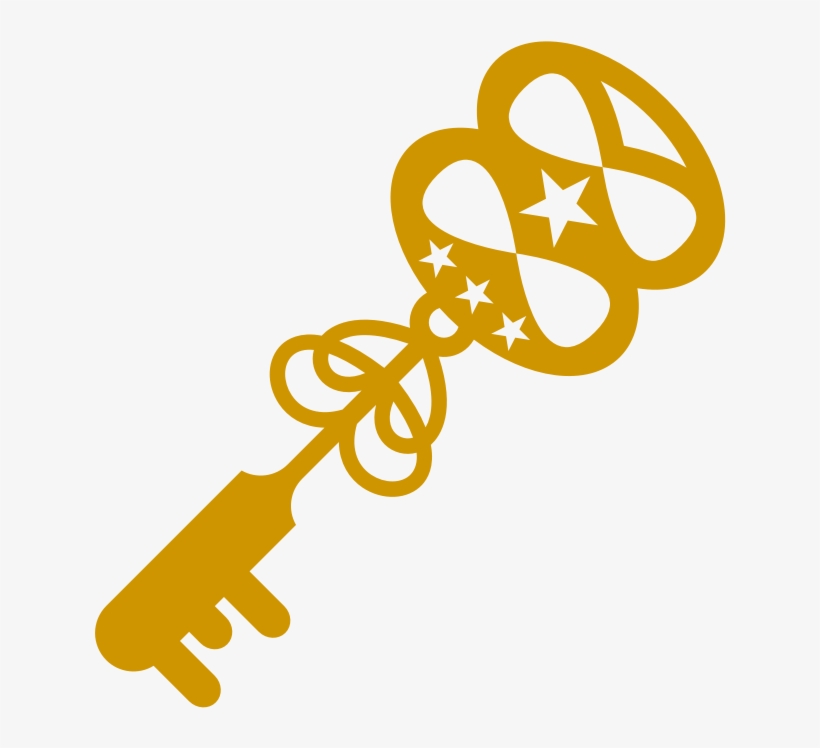 Clipart - Treasure Key - Chave Vector Png, transparent png download
