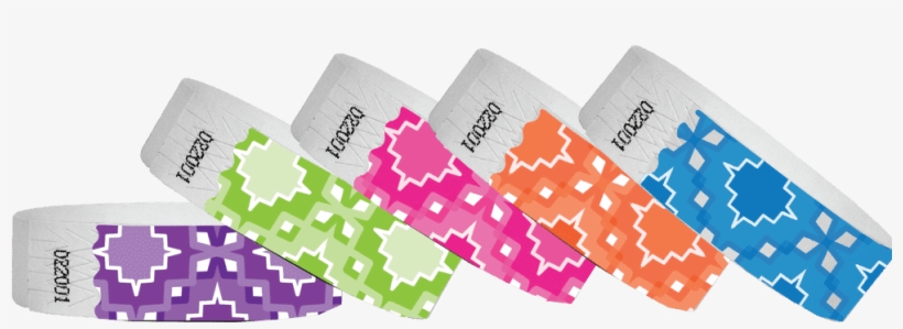 3/4 Tyvek Wristband Design Aztec - Tyvek, transparent png download
