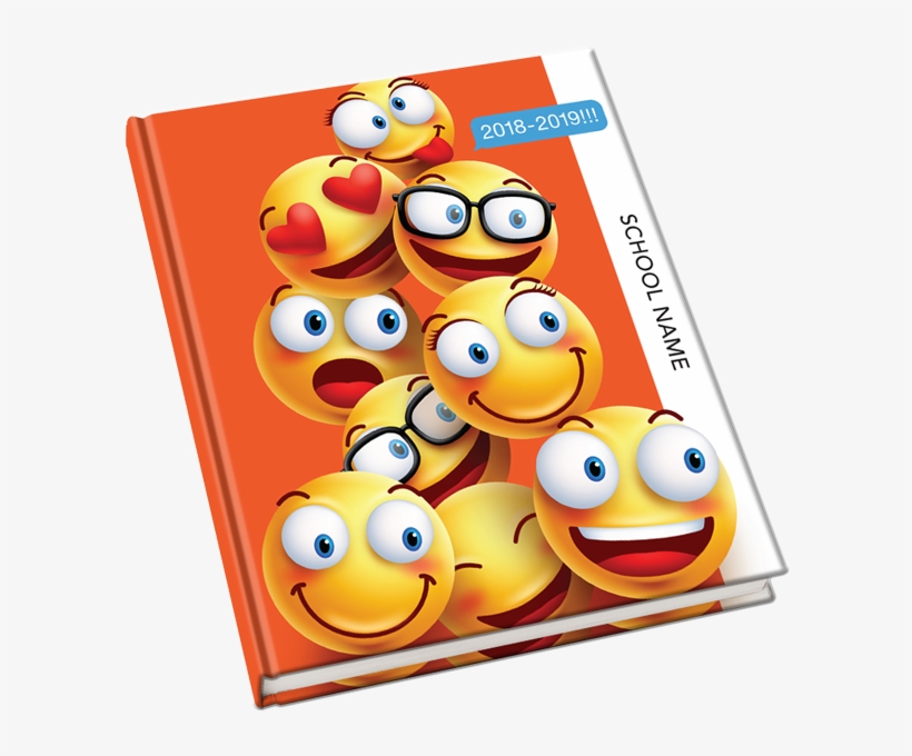 2018-2019 Yearbook Covers - Emoji Yearbook Cover, transparent png download