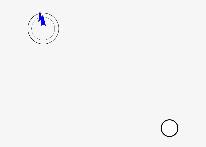 Black Lightning Bolt 3 45345 Clip Art At Clker - Circle, transparent png download