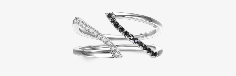 Soufeel White And Black Ring Silver - Soufeel Rings Soufeel White And Black Ring, transparent png download