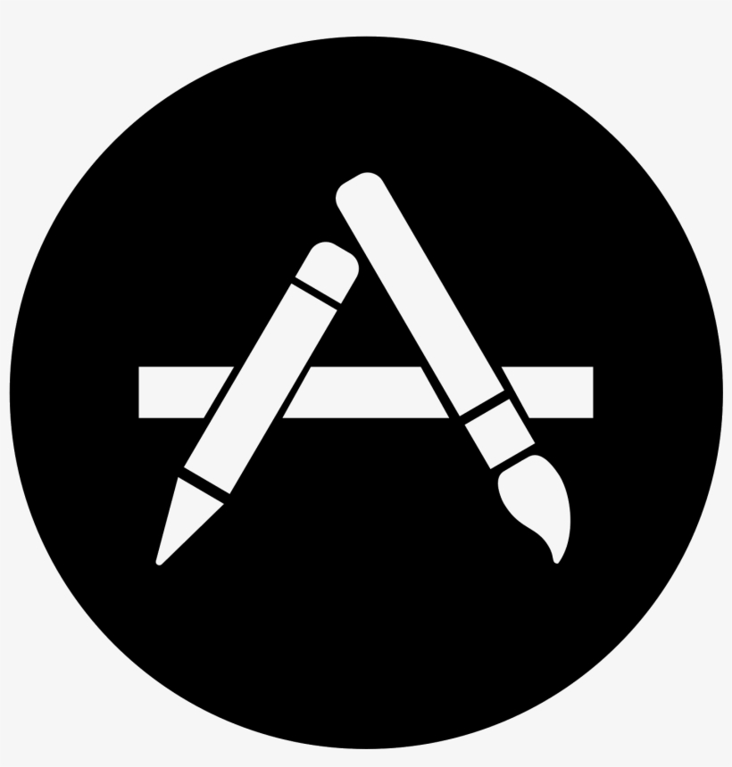 Apple App Store Filled Icon - App Store Logo Png, transparent png download