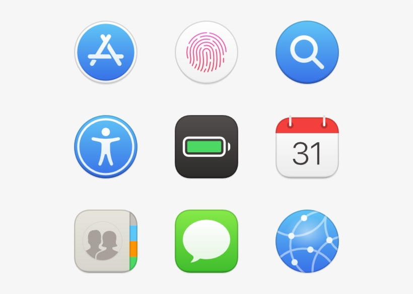 Apple Icons, transparent png download