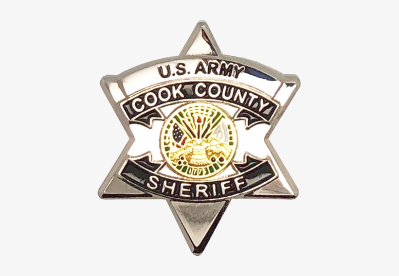 Cook County Sheriff Star Lapel Pin - Us Army Cook County Sheriff, transparent png download