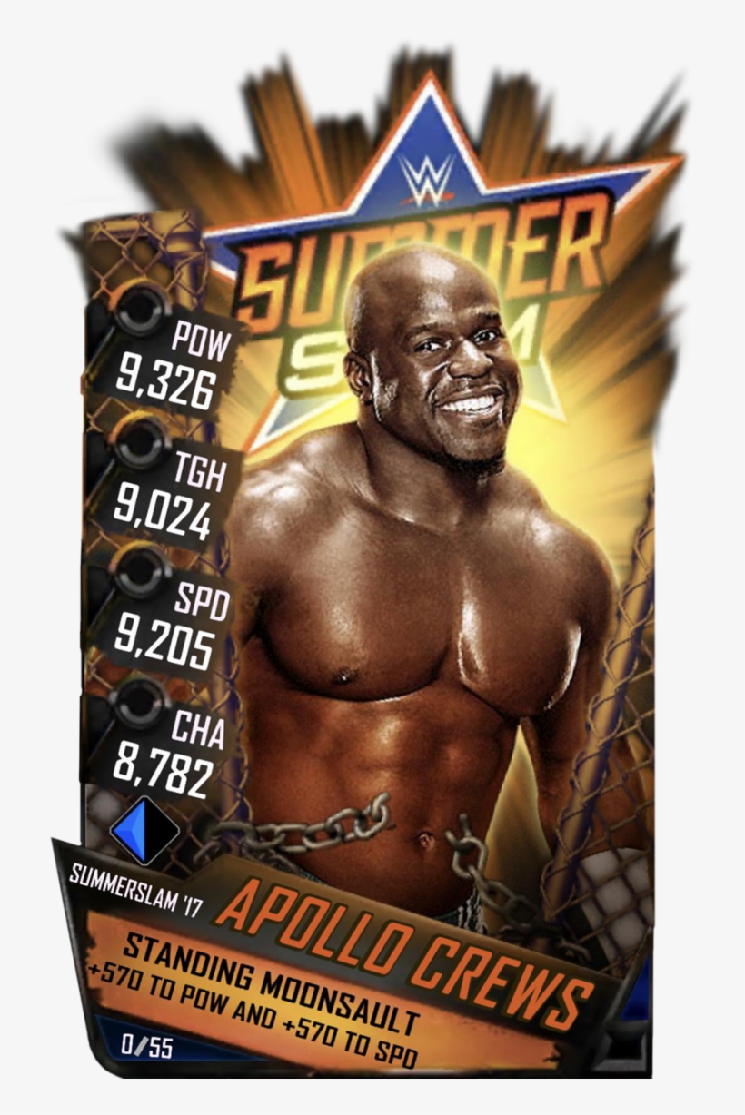 Wrestlemania Supercard Apollocrews R10 Summerslam Supercard - Wwe Supercard Summerslam 17 Cards, transparent png download