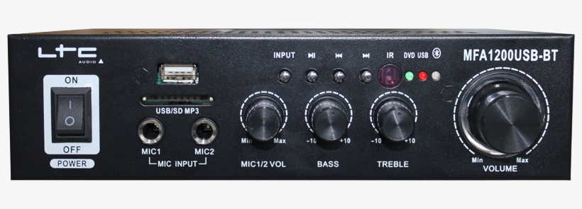 Stereo Amplifier 2 X 50w With Microphone Input 10-7006, transparent png download