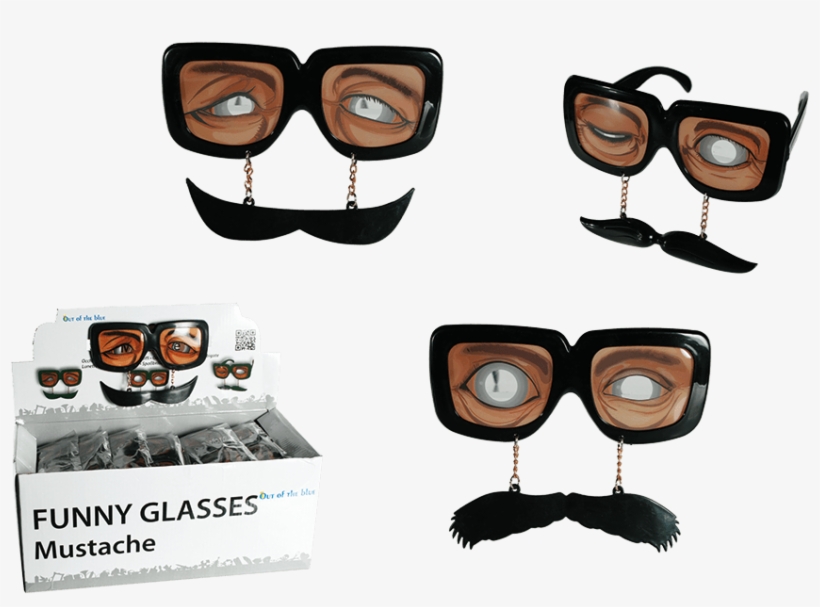 Novelty Glasses - Gafas De Broma Con Bigote, transparent png download