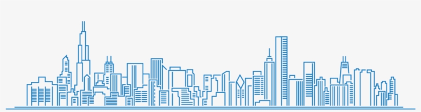 Ch Skyline Blue - Cityscape Blue Icon Transparent, transparent png download