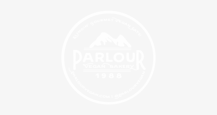 Parlournewlogowhitesmall - Parlour Vegan Bakery™, transparent png download