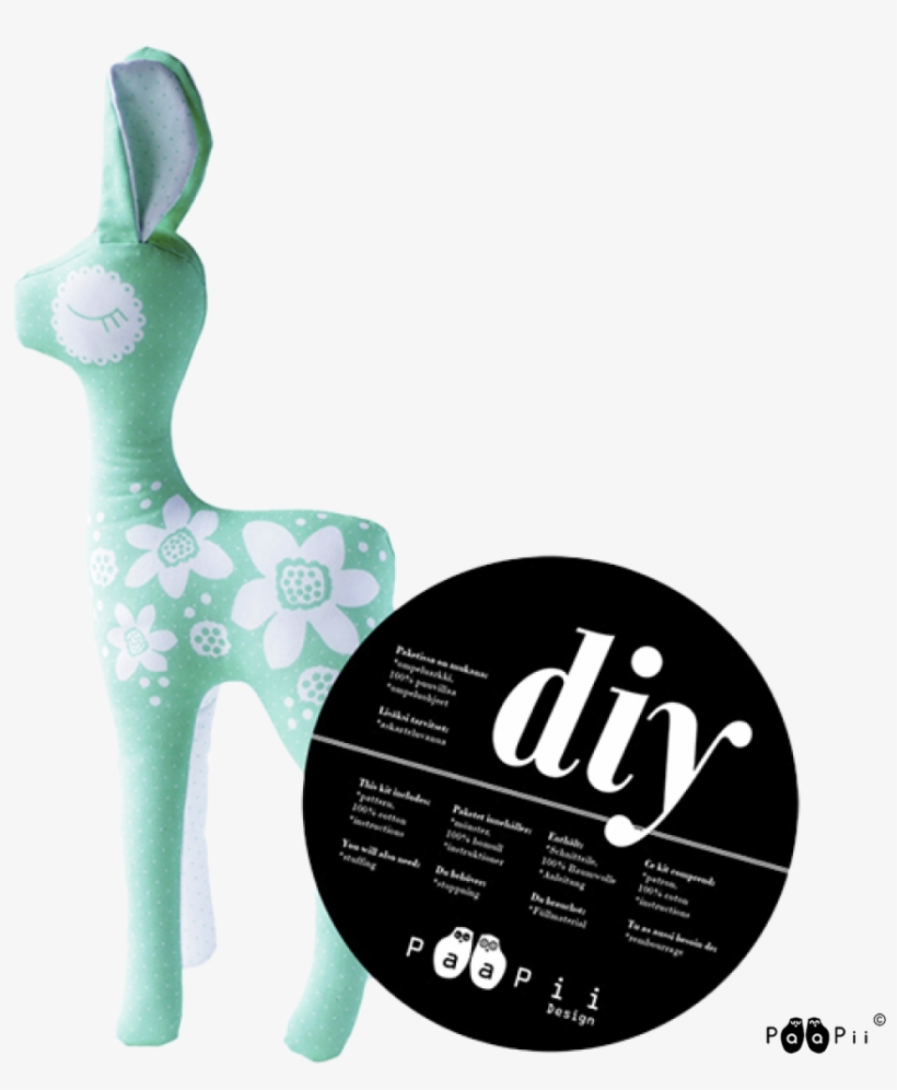 Diy Bambi, Mint - White, transparent png download