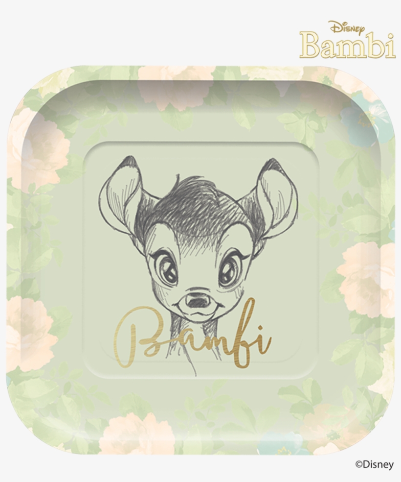 Bambi Square Plates 4pk, transparent png download