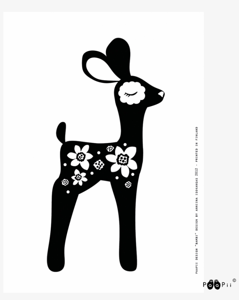 Poster A4, Bambi - Cartoon, transparent png download