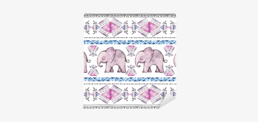 Seamless Pattern, Rim, Border With Watercolor Illustration - Watercolor Painting, transparent png download