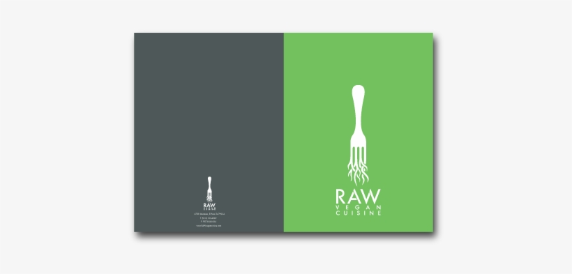 Concept Logo And Identity Design For A Vegan Restaurant - Raw Veganism, transparent png download