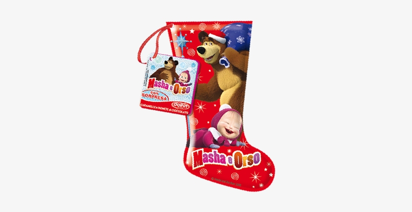 Masha And The Bear Mini-stocking 50 G - Masha And The Bear Png Christmas, transparent png download