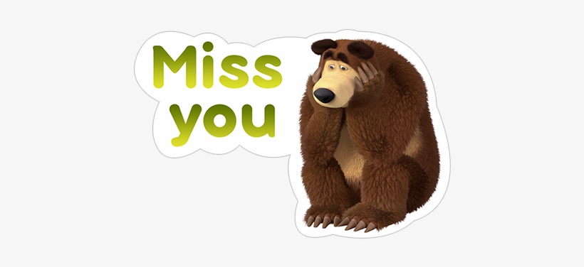 Viber Sticker «masha And The Bear» - Sticker, transparent png download