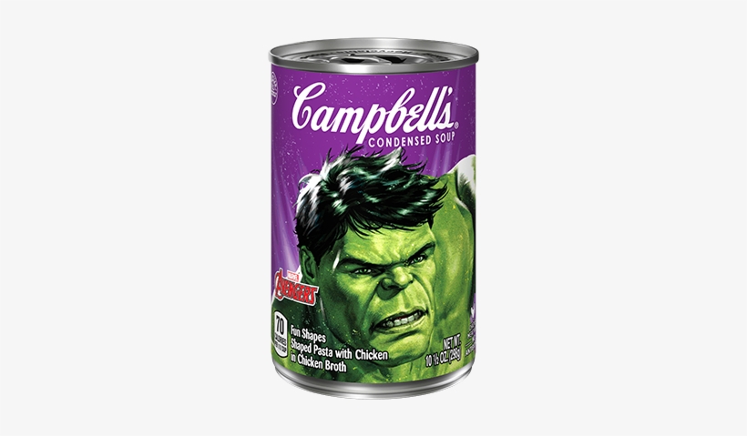 Marvel Avengers Soup Hulk - Campbell's Condensed Soup, Cream Of Shrimp - 10.75, transparent png download