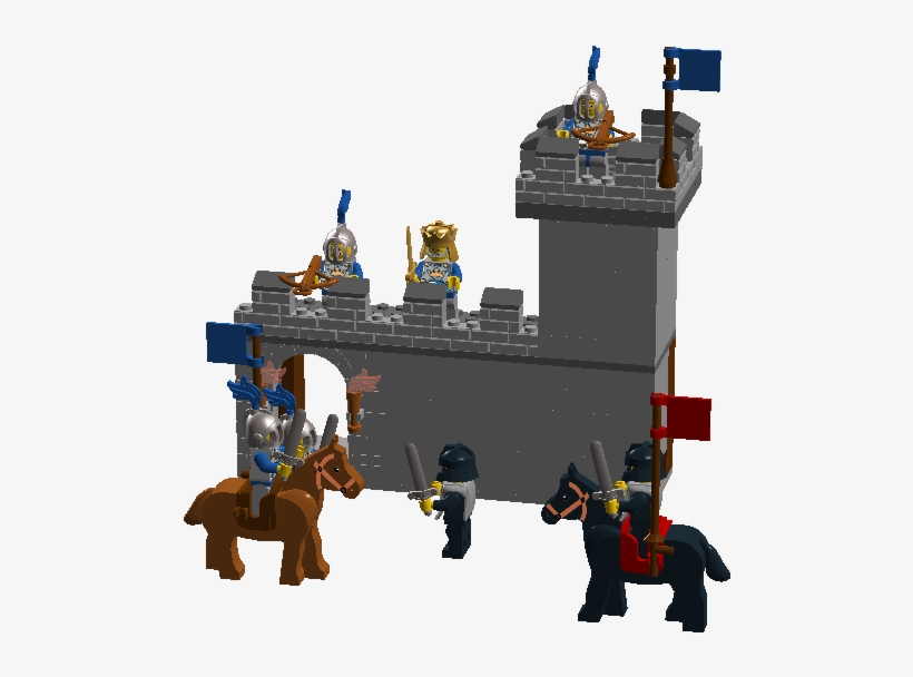 Connectable Castle Wall - Lego, transparent png download