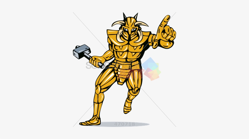 Stock Illustration Of Old Fashioned Cartoon Rendition - Knight, transparent png download