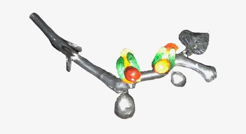 'birds On Twigs' Also Created In An All-aluminium Color - Bird, transparent png download