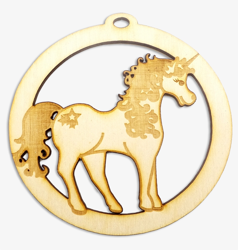 Personalized Cute Unicorn Ornament - Pendant, transparent png download