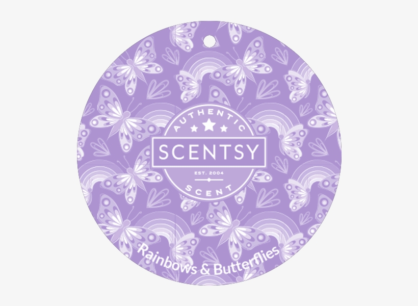 Rainbows & Butterflies Scentsy Scent Circle - Rainbow And Butterflies Scentsy, transparent png download