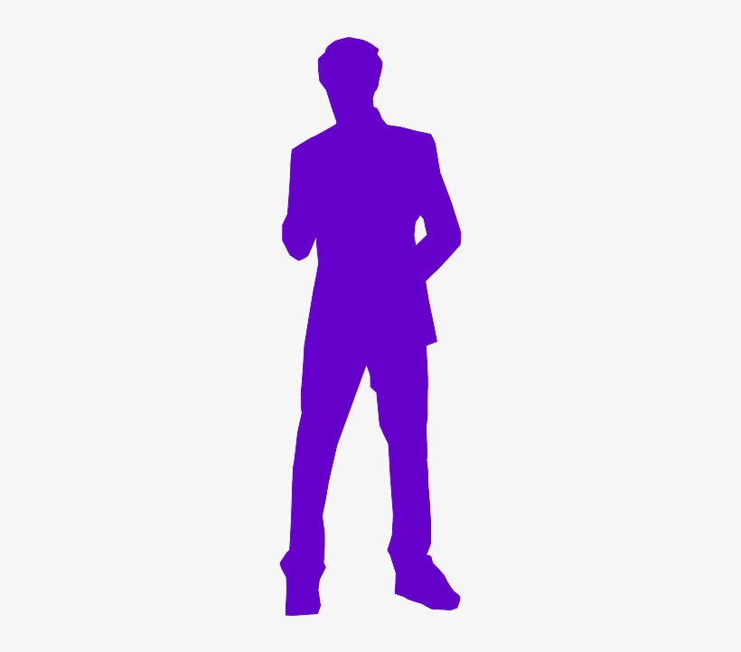 Businessman, Boy, Dude, Man, People, Silhouettes - Silueta Hombre Color Png, transparent png download