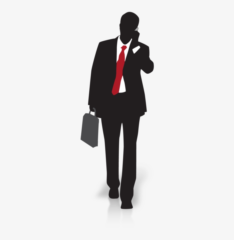 Businessman Silhouette Walking 800 Clr - Hard Money Loan, transparent png download