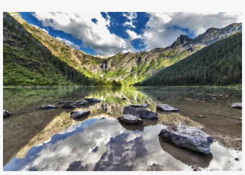 This Free Icons Png Design Of Surreal Avalanche Lake, transparent png download