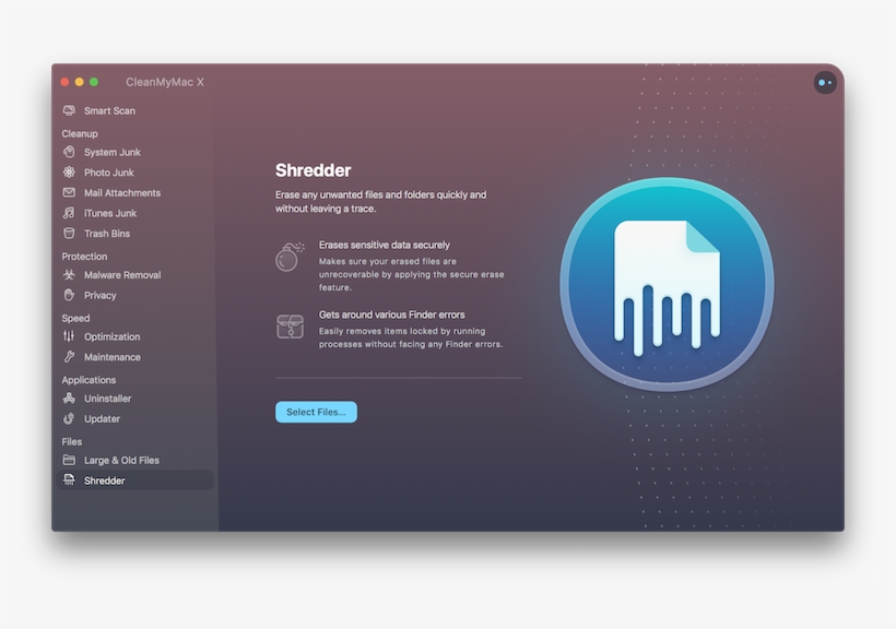 Shredder Is A Simple Way To Delete Any Files You No - Cleanmymac X, transparent png download