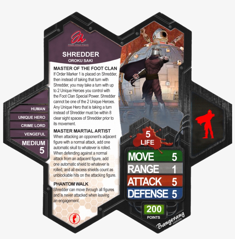 The Book Of Shredder - Marvel Heroscape Custom Cards, transparent png download