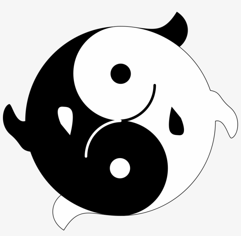Christian Fish Clipart Download - Peces Del Yin Yang, transparent png download