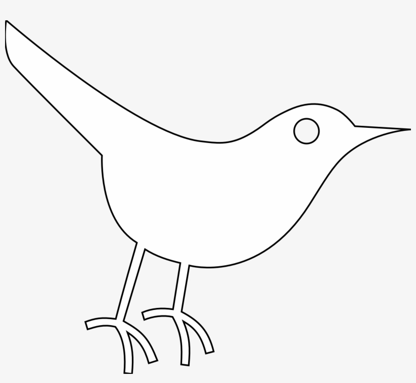 Peace Peace Dove Twitter Bird Black White Christmas - Black And White Bird Symbol, transparent png download