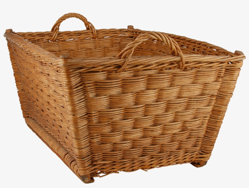 German Laundry Basket - Wicker, transparent png download