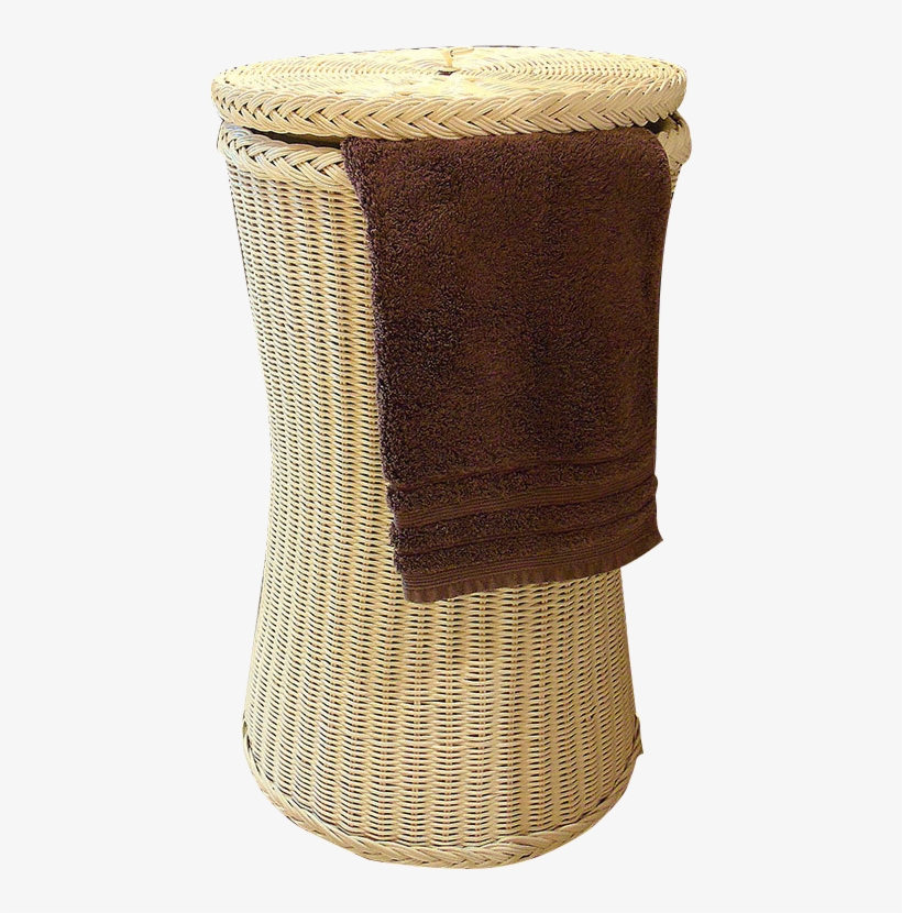 Tall Laundry And Wicker Washing Basket Cream - Candle And Blue Tall Laundry And Wicker Washing Basket, transparent png download