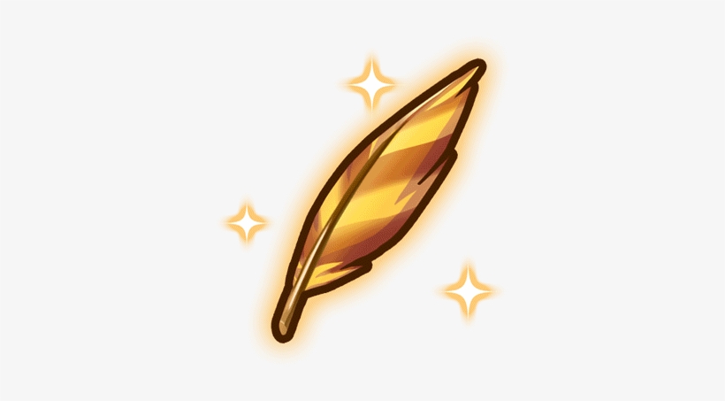 Item-golden Feather Render - Portable Network Graphics, transparent png download