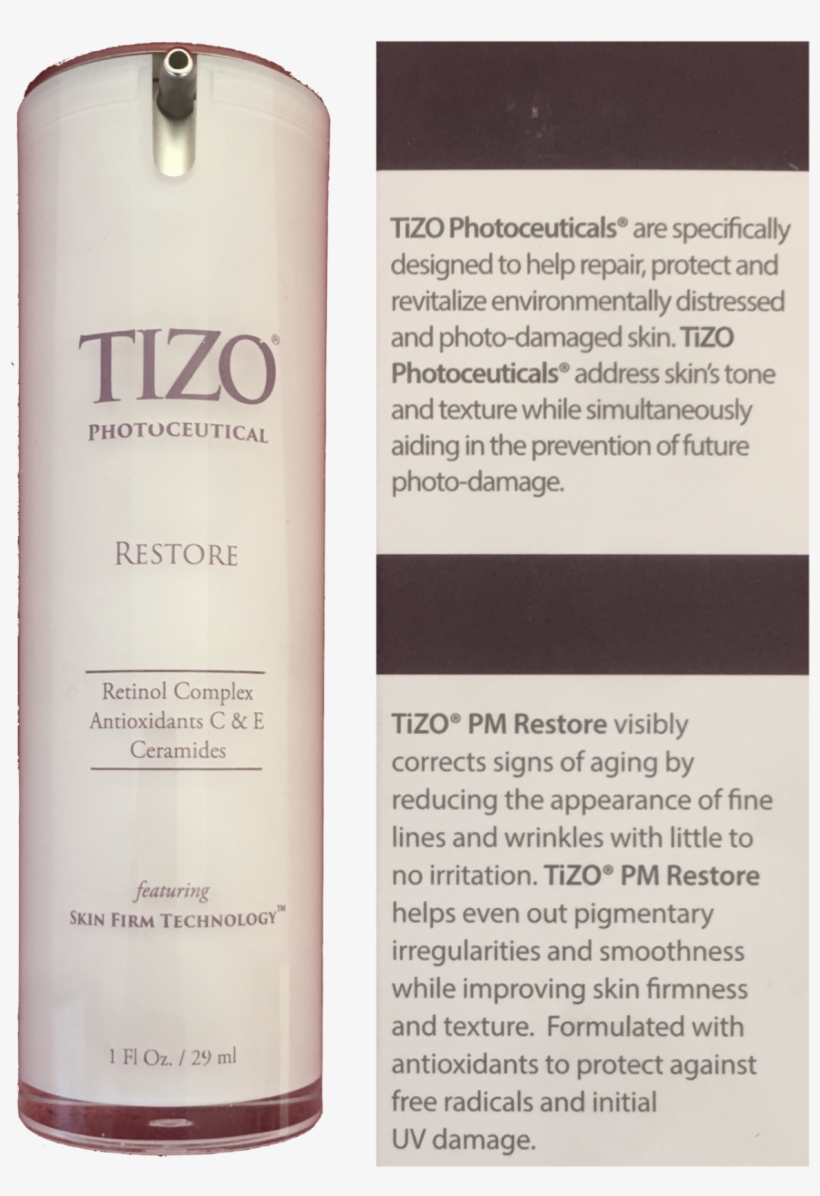 Tizo Pm Restore - Bottle, transparent png download