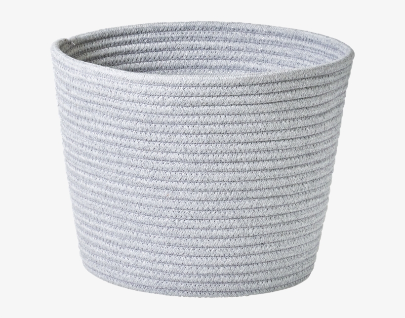Round Rope Storage Basket Silver Grey By Rice Dk - Rice Baskets, Bags & Bins - Bsrop-mgr - Grey, transparent png download