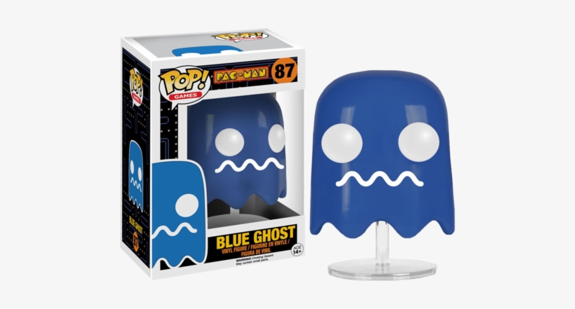 Pac-man Funko Pop Blue Ghost - Pac Man Funko Pops, transparent png download