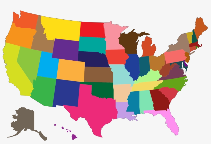 This Free Icons Png Design Of Multicolored United States, transparent png download